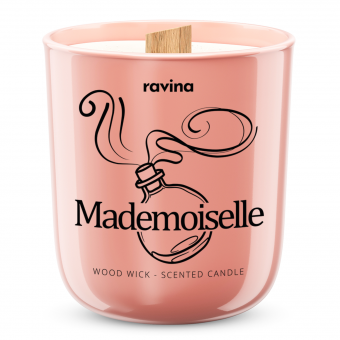 Sojowa świeca zapachowa z drewnianym knotem Mademoiselle